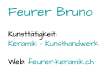 Feurer Bruno Kunsttätigkeit:  Keramik  - Kunsthandwerk Web:  feurer - keramik.ch